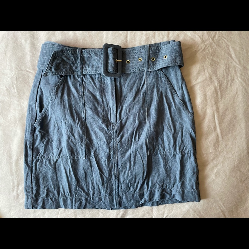 Express High Waisted Belted Mini Skirt Size: 2
